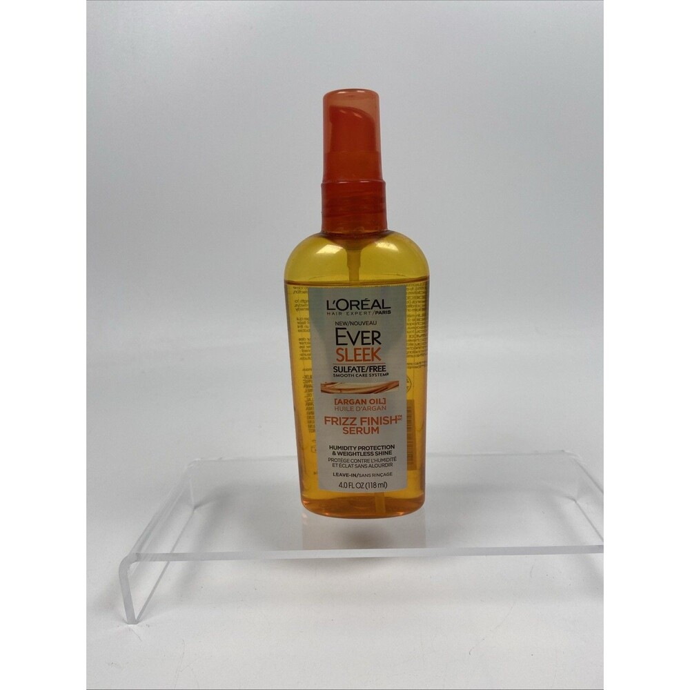 LOREAL EVER SLEEK FRIZZ FINISH SERUM ARGAN OIL SMOOTH SHINE Humidity Protection